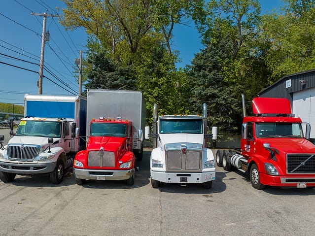 Red, White Blue Trucks